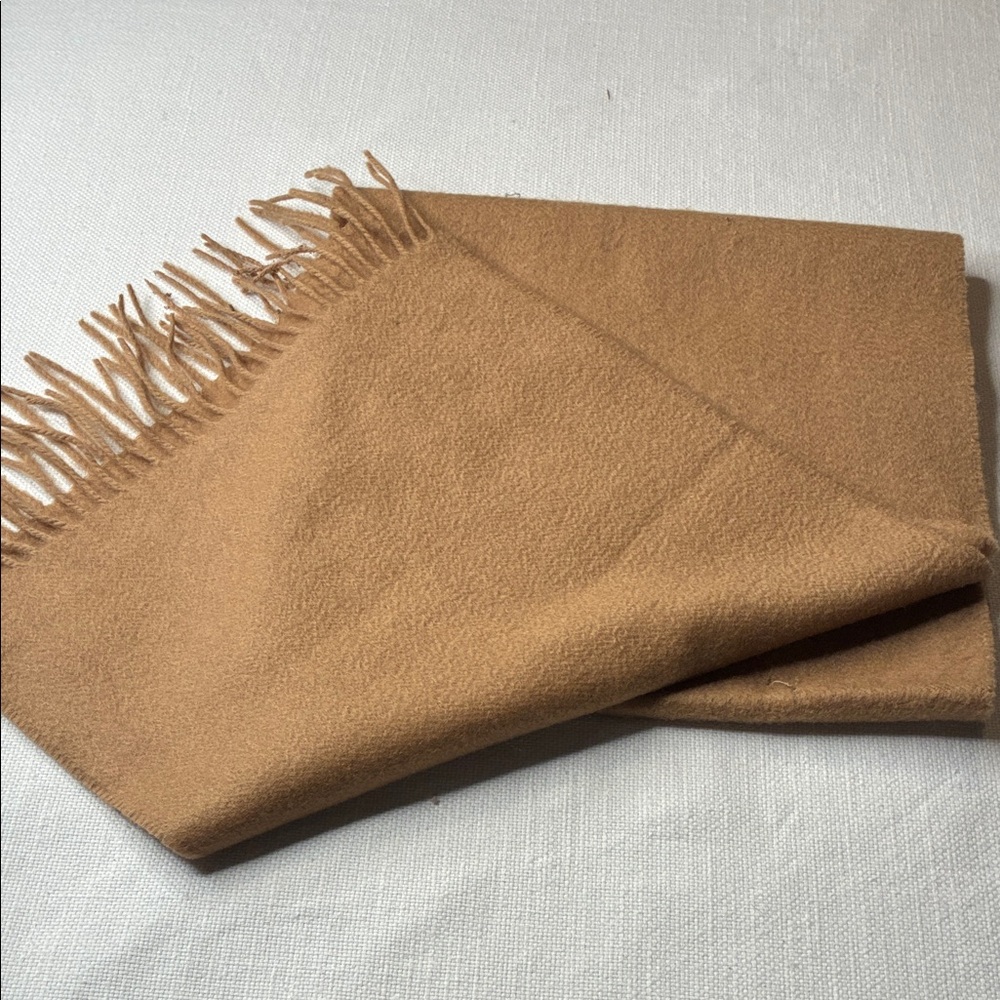 Cozy Camel Fringe Scarf